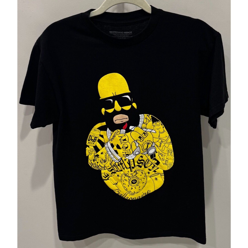 Homer Simpson Tattooed - Mastermind Merch T-Shirt - Men's Medium - The Simpsons